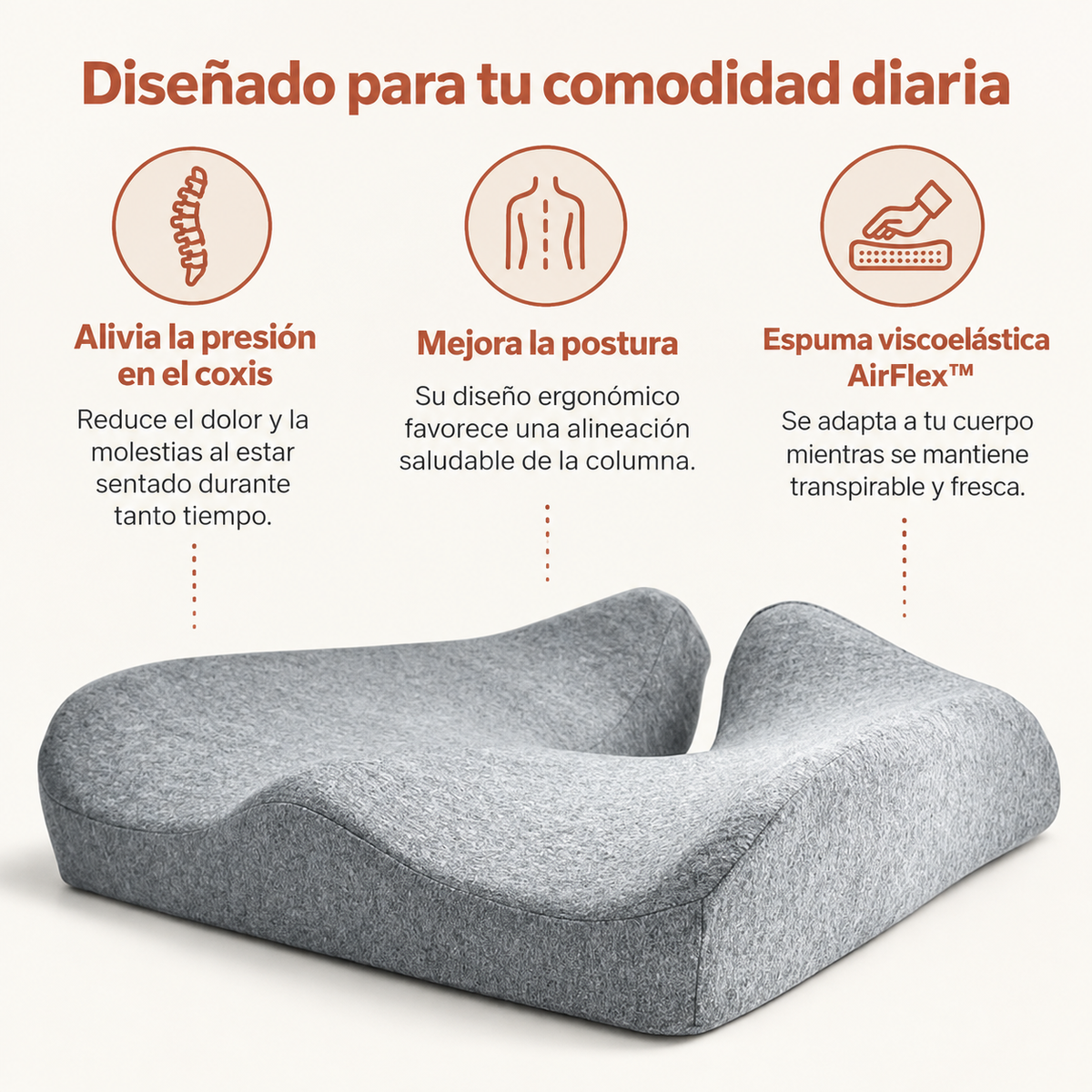 Cojín de espuma viscoelástica